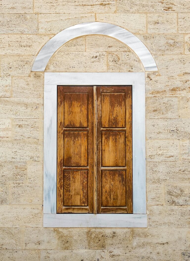 Wooden Shutters on Wall